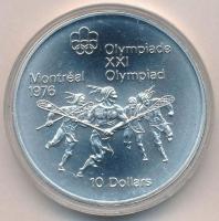 Kanada 1974. 5$ Ag Montreali olimpia - Lacrosse T:BU  Canada 1974. 5 Dollars Ag Montreal Olympic Games - Lacrosse C:BU Krause KM#96