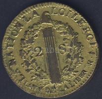 Franciaország 1792W 2S aranyozva XVI.Lajos T:3