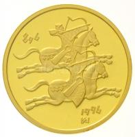 1996. 20.000Ft Au "Honfoglalás 1000. évfordulója" (6,98g/0.986) T:PP / Hungary 1996. 20.000 Forint Au "1000th Anniversary of the Hungarian Landtaking" (6,98g/0.986) C:PP Adamo EM142