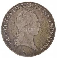 1818B Tallér Ag "I. Ferenc" Körmöcbánya (27,96g) T:2-,3 karc, patina / Hungary 1818B Thaler Ag "Franz I" Kremnitz (27,96g) C:VF,F scratch, patina Huszár: 1944., Unger III.: 1364.a