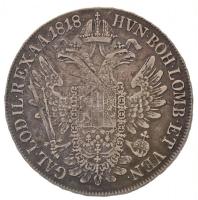 1818B Tallér Ag "I. Ferenc" Körmöcbánya (27,96g) T:2-,3 karc, patina / Hungary 1818B Thale...