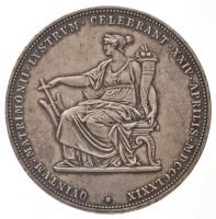 Ausztria 1879. 2G Ag "I. Ferenc József és Erzsébet királynő / Ezüstlakodalom" (24,65g) T:1...