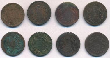 1858B 1kr Cu + 1868KB 1kr Cu (6x) + 1891KB 1kr Cu T:2-,3 patina, ph