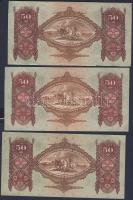 1932. 50P (15x) benne kevés ugrású, ill. egyenetlen sorszámok T:I,I-