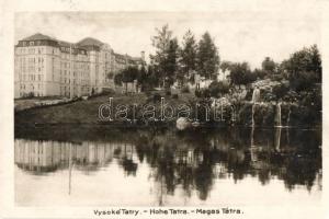 Újtátrafüred, Neu-Schmecks, Novy Smokovec; Dr. Szontagh szanatórium, Géza Bányász kiadása / sanatorium palace (EK)