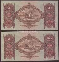 1932. 50P (2x) egymásutáni sorszámmal T:I