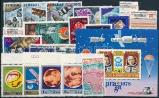 Space Research 1974-1979 4 sets + 7 stamps + 1 block, Űrkutatás 1974-1979 4 klf sor + 7 klf önálló érték + 1 blokk