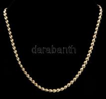 Ezüst(Ag) szívmintás nyaklánc, jelzett, h: 45 cm, nettó: 10,9 g