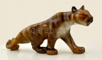 Jelzett tigris, kézzel festett, hibátlan, m:20 cm, h:43 cm