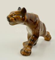 Jelzett tigris, kézzel festett, hibátlan, m:20 cm, h:43 cm