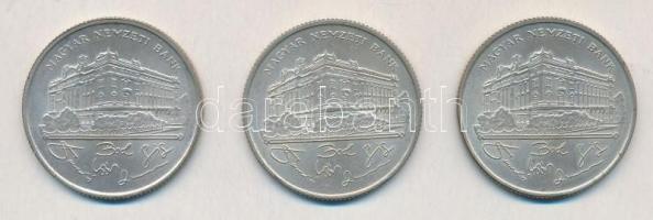 1993. 200Ft Ag "MNB" (3x) T:2