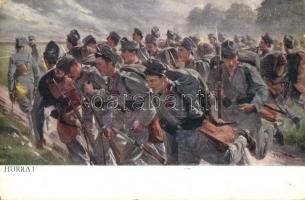 15 db RÉGI katonai művészlap, vegyes minőség / 15 pre-1945 military art postcards in mixed quality