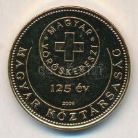 2006. 50Ft Cu-Ni "Magyar Vöröskereszt" aranyozott forgalmi emlékérme T:2