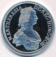 DN "Magyar tallérok utánveretben - Mária Terézia erdélyi tallér 1745" Ag emlékérem tanúsítvánnyal (20g/0.999/38,6mm) T:PP