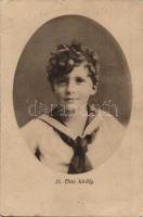 3 db RÉGI uralkodós képeslap; George, Crown Prince of Serbia, Ottó, Alexander I of Yugoslavia  / 2 p...