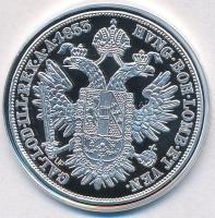 DN "Magyar tallérok utánveretben - Ferenc József ifjúkori tallérja 1853" Ag emlékérem tanú...