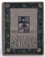 A 300 éves nagyenyedi Bethlen-Kollégium emlékalbuma 1622-1922. Szerk. a Járai István Gimnáziumi igazgató vezetése alatt kiküldött bizottság. Nagyenyed, 1922. Bethlen-Kollégium elöljárósága. 135 p.  Festett egészvászon kötésben.