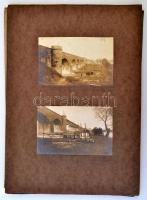 1917 A történelmi magyar és osztrák határon, Marchegg és Dévényújfalú közötti Marcheggi vasúti  Morv...