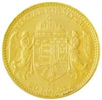 1914KB 20K Au "Ferenc József" (6,77g/0.900) T:1- ph.
Hungary 1914KB 20 Korona Au "Fr...