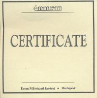 DN "Magyar tallérok utánveretben - Kemény János tallérja 1661" Ag emlékérem tanúsítvánnyal...