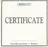 DN "Magyar tallérok utánveretben - II. Rákóczi György tallérja 1651" Ag emlékérem tanúsítv...