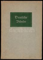 Dr. Friedrich Schulze: Deutsche Bibeln vom ältesten Bibeldruck bis zur Lutherbibel. Leipzig, 1934, Bibliographisches Institut. Kiadói kartonált papírkötés, fekete-fehér és színes illusztrációkkal, német nyelven./ Paperbinding, in German language.