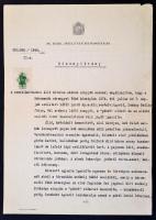 cca 1940 A pákéi Dávid-családra vonatkozó iratok: címerrajz, igazolás a címeradományról, illetve a c...