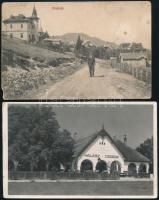 2 db RÉGI városképes lap; Keszthely és Predeal, vegyes minőség / 2 pre-1945 town-view postcards; Keszthely and Predeal; mixed quality