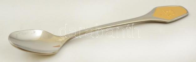 6 db-os díszes, jelzett kanál szett fa dobozban