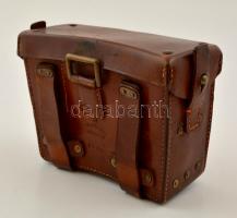cca 1920 Sattlerger bőr távcsőtok szép állapotban / Vintage binocular holder.