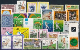 1974-1981 Sport 30 stamps, 1974-1981 Sport összeállítás 30 klf bélyeg