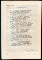 1964 Weöres Sándor és Váci Mihály aláírása az Új Írás című folyóiratban