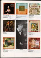 Hírességek aláírása a La Voix de Son Maitre című kiadványban (Jehudi Menuhin, Michel Beroff, Nicolai...