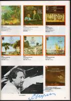 Hírességek aláírása a La Voix de Son Maitre című kiadványban (Jehudi Menuhin, Michel Beroff, Nicolai...