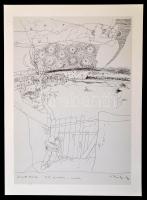 Würtz Ádám huszonöt rajza József Attila születésének 70. évfordulójára, mappa + különféle cikkillusz...