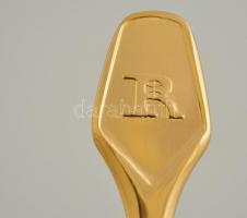 6 db.os díszes, jelzett kanál szett fa dobozban