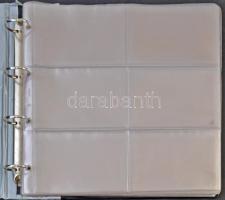 Nagy alakú, jó állapotú képeslap album 264 férőhellyel / Big sized postcard album for 264 postcards ...