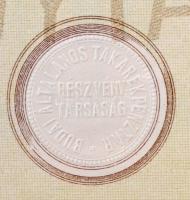 Budapest 1910. "Budai Általános Takarékpénztár Részvénytársaság" részvénye 200K-ról, felül...