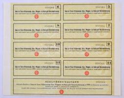 Budapest 1923. "Ganz és Társa-Danubius Gép-, Waggon- és Hajógyár Részvénytársaság" névre s...