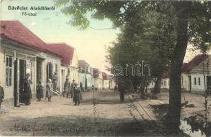 Alsódiós, Unter-Nussdorf, Dolné Oresany; Fő utca üzlettel / main street with shop (Rb)