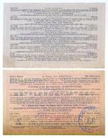 1934. "33. Magyar Királyi Osztálysorsjáték" második osztály egynyolcad sorsjegye, bélyegzé...