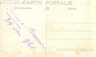 1931 Brassópojána, Schulerau, Poiana Brasov; síelő hölgy szánkózó családdal télen / Skiing lady with...