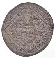 1736N-B 1/4 Tallér Ag "III. Károly" Nagybánya (7,15g) T:1-,2 juszt. / 
Hungary 1736N-B 1/...
