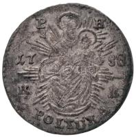 1758K-B Poltura Ag "Mária Terézia" (0,78g) T:2- lapkahiba / 
Hungary 1758K-B Poltura Ag &...