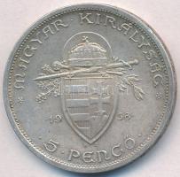 1938. 5P Ag "Szent István" T:2
Adamo P8.1
