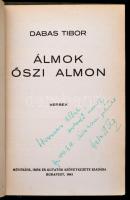 Dabas Tibor: Álmok őszi álmon. Bp., 1941, Művészek, Írók és Kutatók Szövetkezete. Kiadói aranyozott ...
