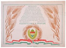 ~1930. "Magyar Királyi Téli Gazda Tanfolyam" zománcozott fém jelvény, mellette a "Nag...