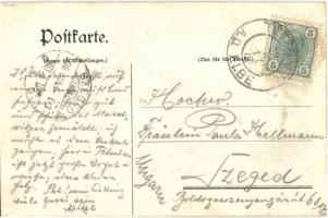 1906 Decín, Tetschen; Volksfest / carnival, circus, advertisement card