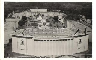 Budapest, Nemzetközi Vásár, Goldberger textilipari pavilon, Budapesti Nemzetközi Vásár 1937 So. Stpl. (EK)