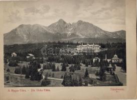 Tátralomnic 30 cm x 24 cm panorámalap, hosszúcímzéses